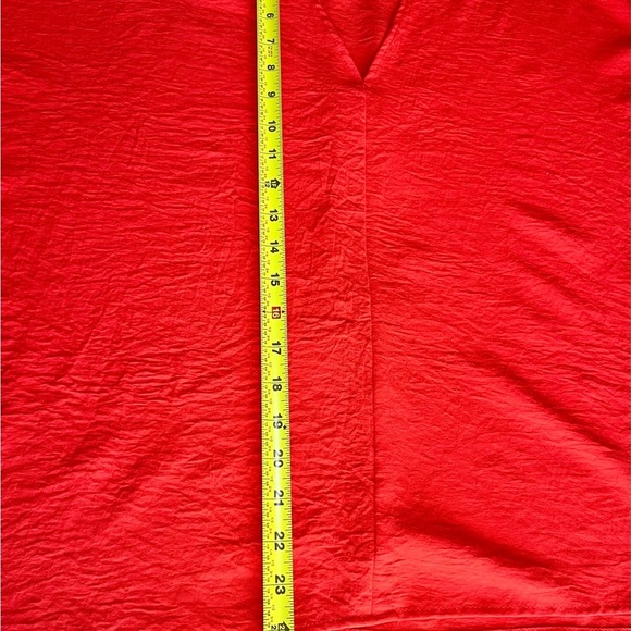 Elegant Orange Women's Blouse - Picture 6 of 7